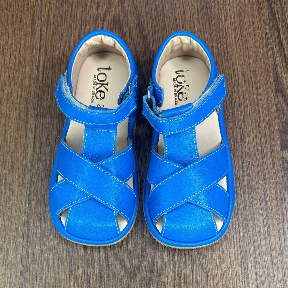 Toke Toddler Blue Leather Fisherman Sandals EU 25 US 9C NWOT